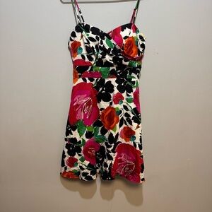 B. Smart Multicolor Floral Dress. Size 10